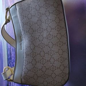 Nanette  Lepore beige and white purse